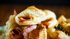 Кошнички с бекон, Грюер и бутертесто 