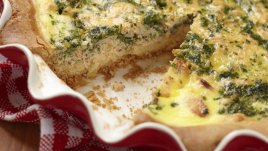 Мързелива баница със спанак и сирене