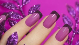 Цветен френски маникюр в различни варианти (галерия)