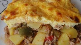 Мусака с три цвята чушки