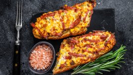 Бърза пица с хляб