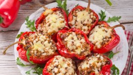 Пълнени камби с кайма и кашкавал