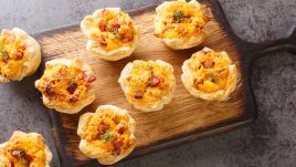 Мъфини с яйца и бекон без брашно