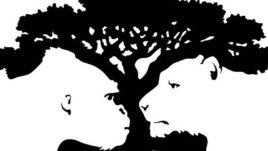 Кой образ видяхте първо на картината?