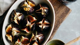 Печени смокини с мед и марсала 