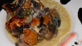 Лесна манджа със свинско в стъклена тенджера