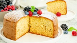 Дунапренен кекс с мляко и масло