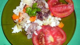 Пилешки дробчета с ориз