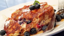 Двойни пържени филийки с крема  сирене