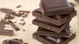 Тъмен шоколад за кожа като коприна