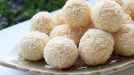 Бонбони с вафли и бял шоколад