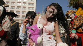 Демонстрации по гримиране по случай Хелоуин в София