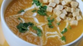 Крем супа от ябълки и моркови