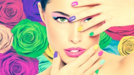 Летни маникюри с наситени цветни комбинации (Снимки)