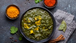 Индийска супа с леща и спанак 