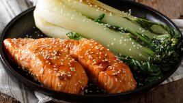 Сьомга на фурна с кленов сироп