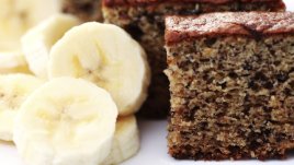 Постен какаов кекс с банани