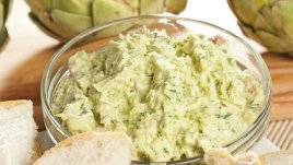 Запечен артишок със спанак и сметана