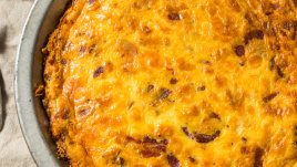 Киш с бекон и крема сирене 