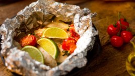 Печени пилешки гърди във фолио