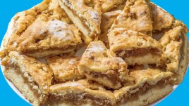 Маслени сладки с крема сирене и конфитюр 