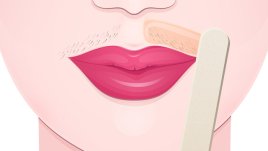 Хитра маска за премахване на окосмяване около устните