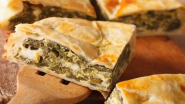 Пай със спанак, рикота и пармезан 