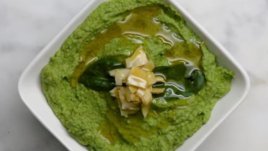 Домашен хумус със спанак и артишок