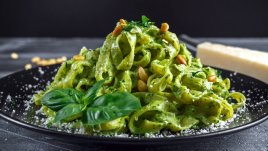 Талятели с песто от кориандър 