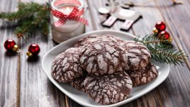 Коледни шоколадови бисквити 