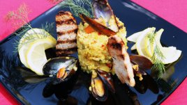 Паеля с миди