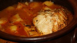 Супа с пилешко и картофи