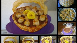 Шоколадово изкушение в кошница