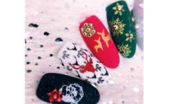 Впечатляващи дизайни за коледен маникюр