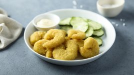 Чеснови скариди с пармезан 