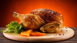 Празнична пуйка с портокали и шампанско