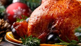 Празнична пуйка с ябълков сок