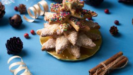 Коледно дърво с бутертесто и течен шоколад