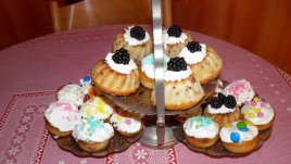 Мъфини с овесени ядки и шоколад