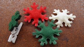 Как да си направим коледни играчки от филц?