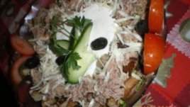 Салата „Цезар“ с риба тон