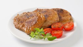 Свински котлети в оцет, горчица и ябълков сайдер 