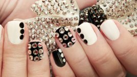Идеи за маникюри с черно и бяло