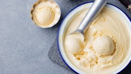 Домашен сладолед с крема сирене (без машина)