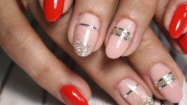 Красиви линии в маникюра