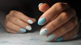 Маникюри в красиви сини цветове (галерия)