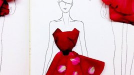 Красиви модни илюстрации с цветя (галерия)