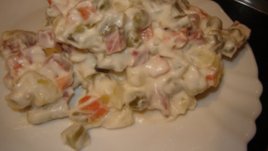 Руска салата с домашна майонеза