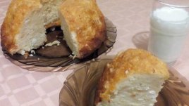 Лесна бъркана баница във форма за кекс