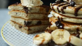 Палачинки с банан и шоколадови парченца